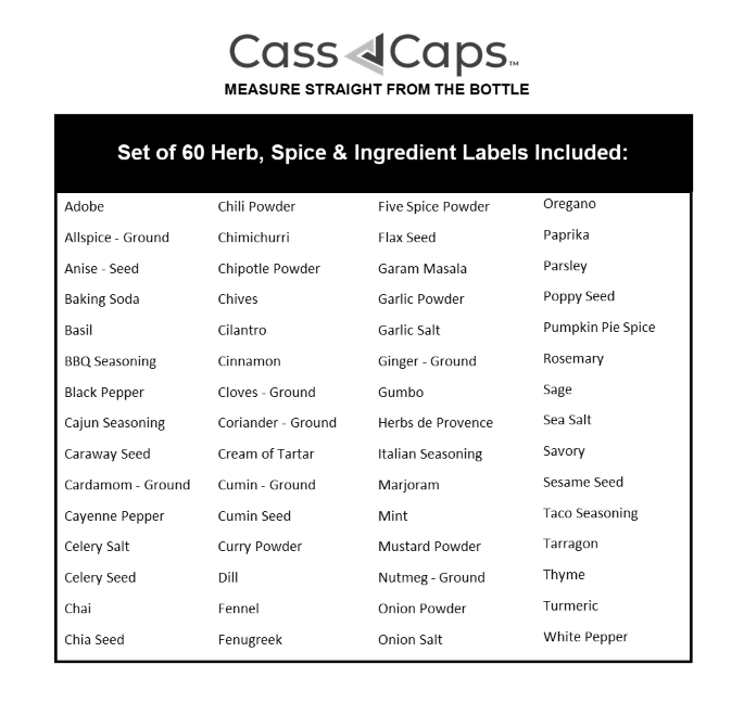 CassCaps™ 12-Pack Set