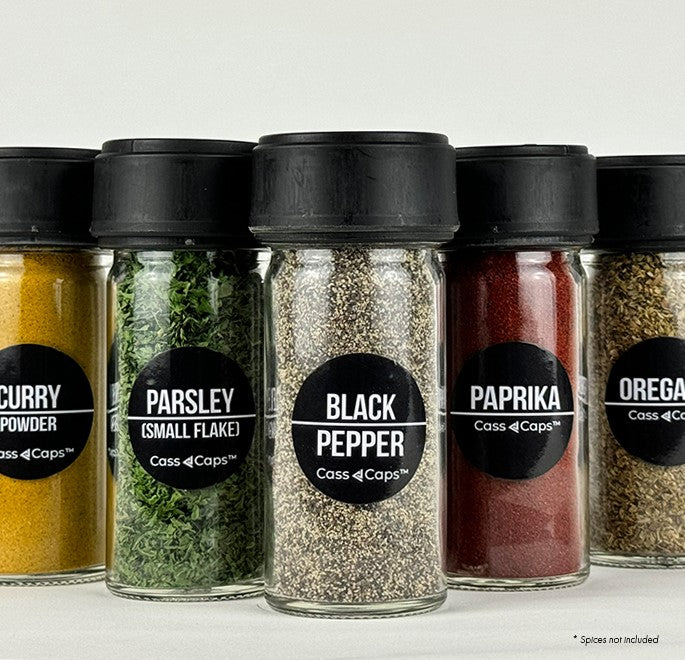 Set of 60 Spice Labels - Ships Free