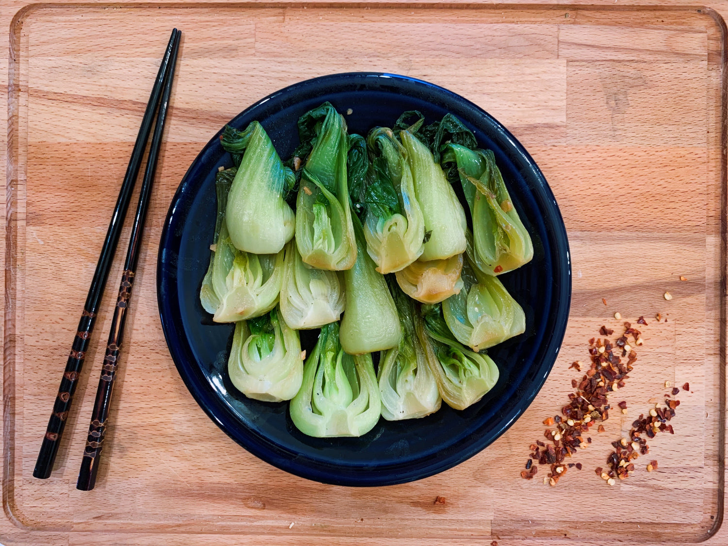 Baby Bok Choy with Soy Sauce