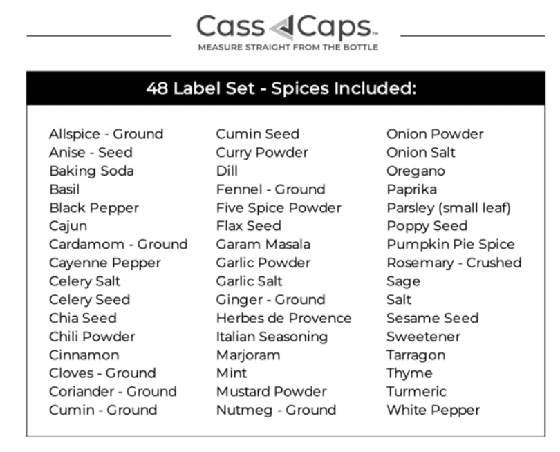 CassCaps 12-Pack Set